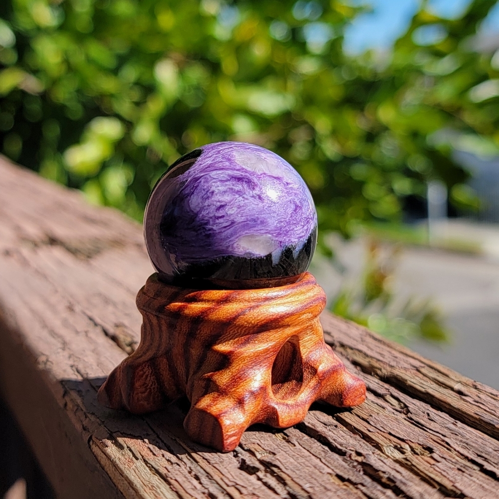 NEW 1.5" CHAROITE SPHERE